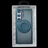 Samsung Galaxy S24 Ultra Magnetic Stand Hard Shell Cooling Case  - Green