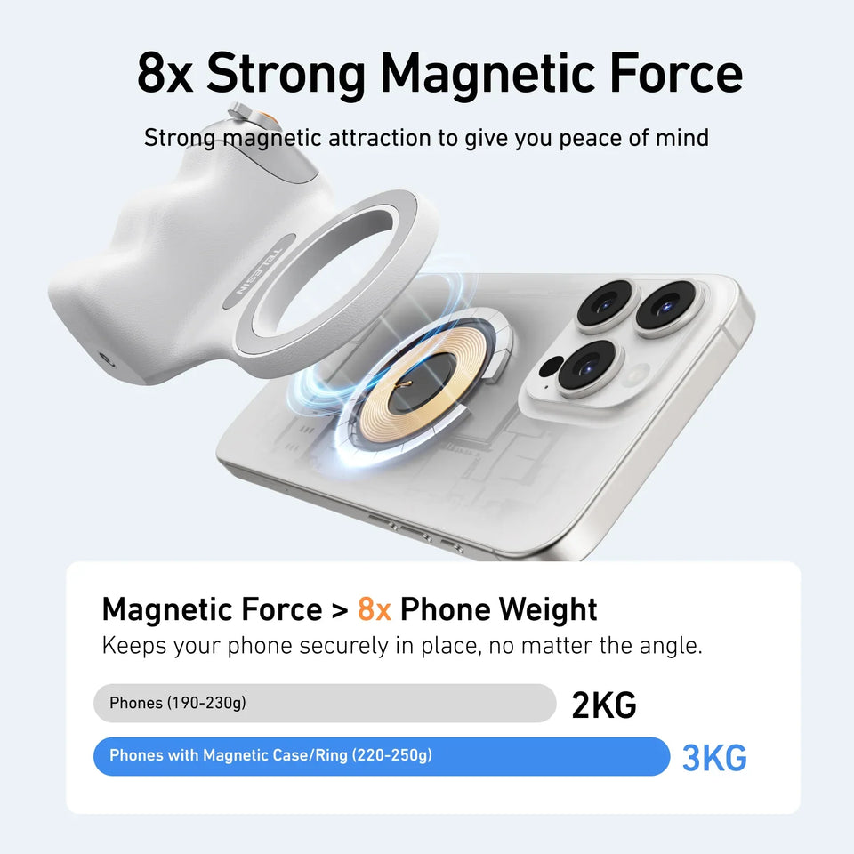 GCC Fun Shot Magnetic Phone Grip | Shooting Aid for Apple, Xiaomi, OnePlus & More