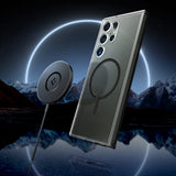 Samsung Galaxy S24 Ultra One Tap Metal Ring MagFit Hard Shell Back Cover Case