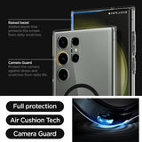 Samsung Galaxy S24 Ultra One Tap Metal Ring MagFit Hard Shell Back Cover Case