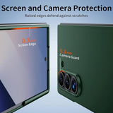 Samsung Galaxy Z Fold 6 Basic Protection Camera Protective Hard Shell PC Matte Cover - Green