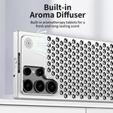 Samsung Galaxy S24 Ultra Metal Heat Dissipation Aluminum Cooling Case with Fragrance Aroma - Black