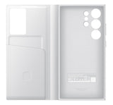 Samsung Galaxy S24 Ultra Smart View Window Flip Wallet Case with Control - White