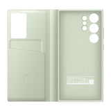 Samsung Galaxy S24 Ultra Smart View Window Flip Wallet Case with Control - Light Green