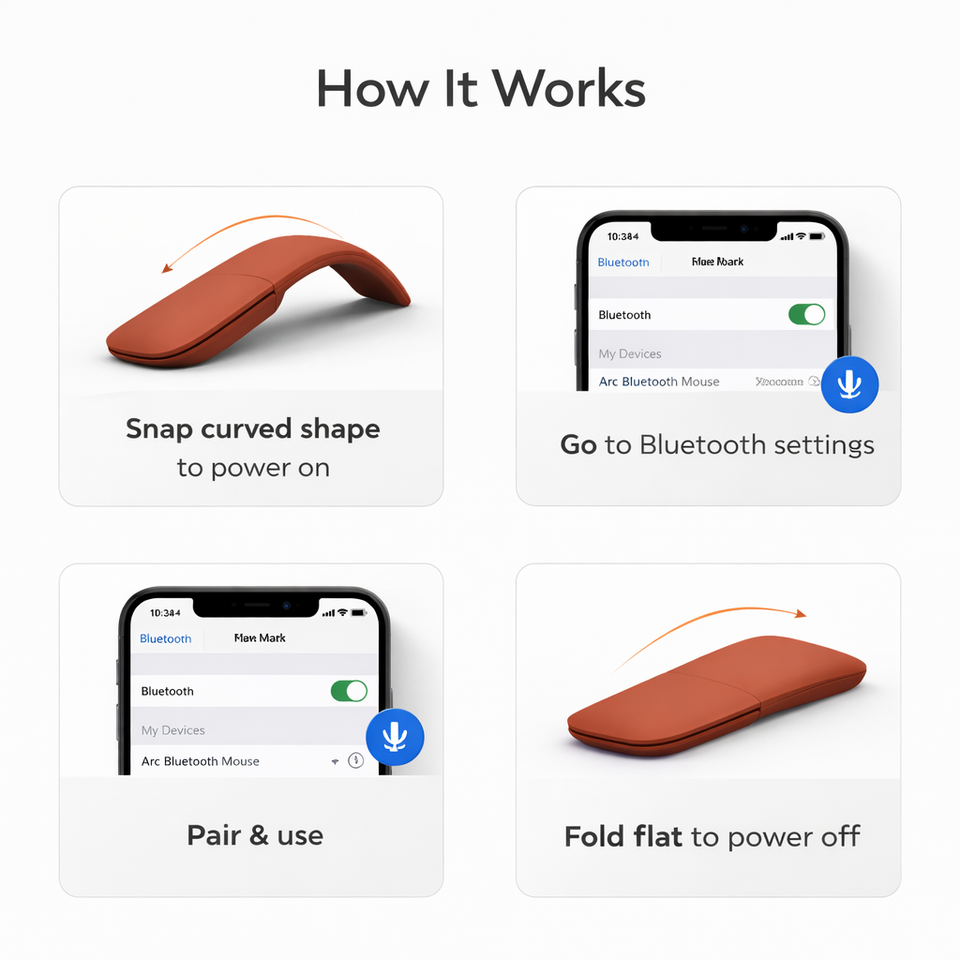 Super Light Wireless Optical Touch Mouse