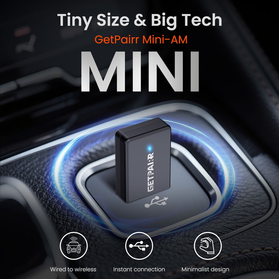 2025 Galaxy GetPairr™ Magic Ultra Mini 3.0 wireless CarPlay Android Auto Adapter