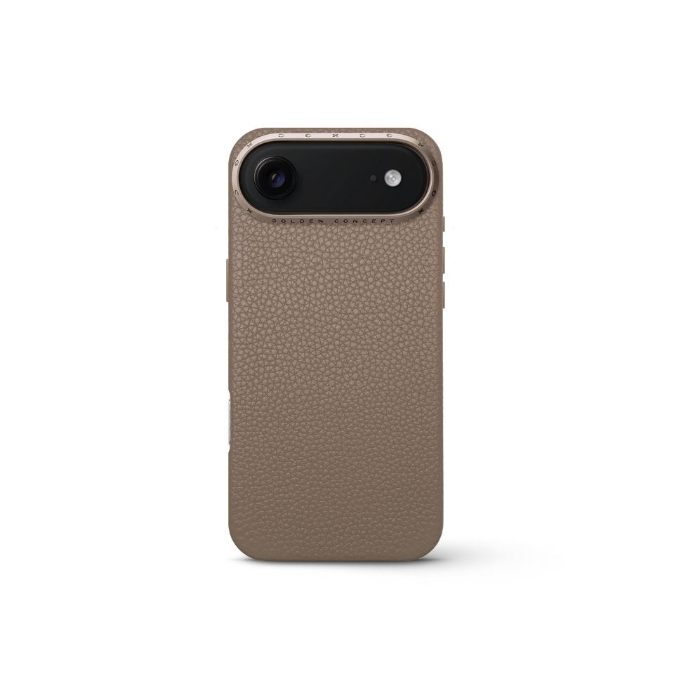 iPhone Case 17 - Full-Grain Leather - Sand