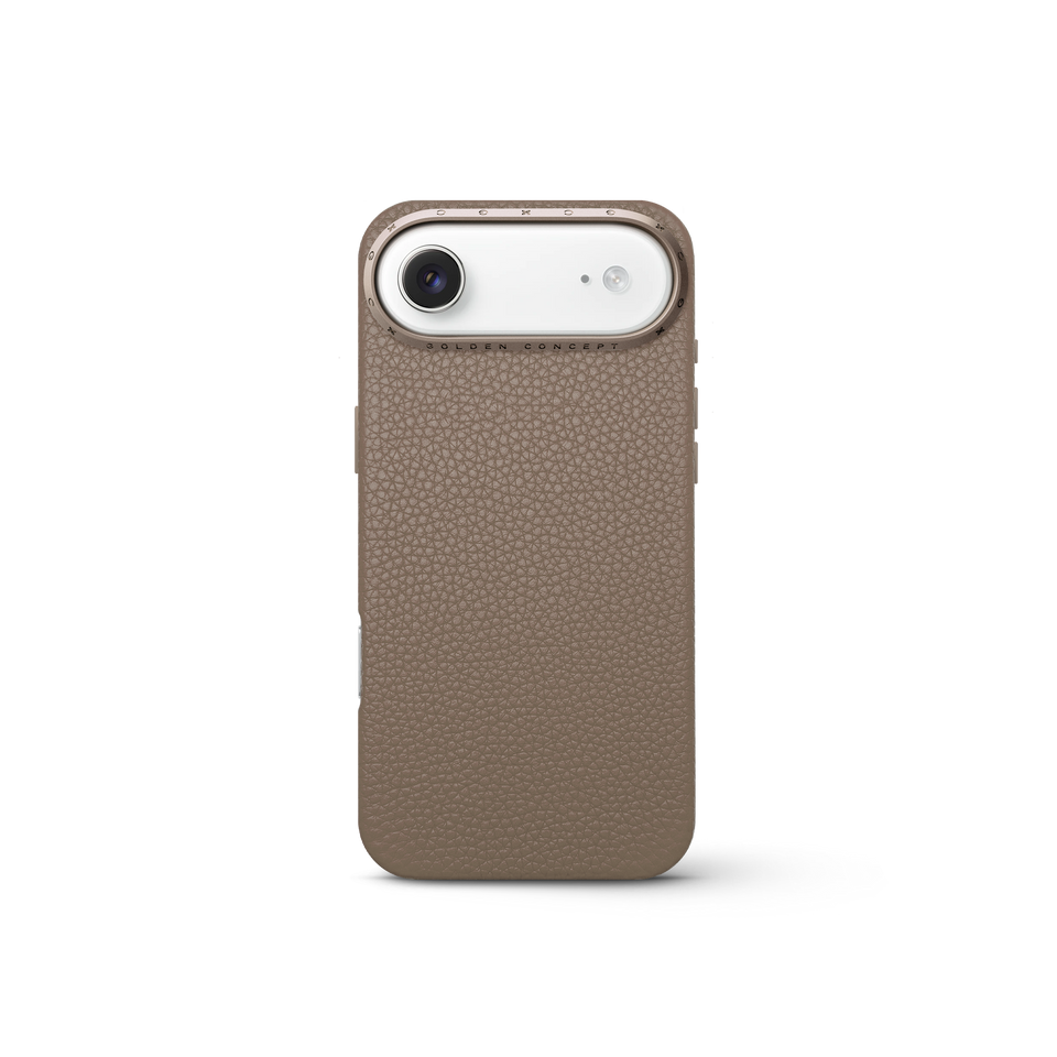 iPhone Case 17 - Full-Grain Leather - Sand