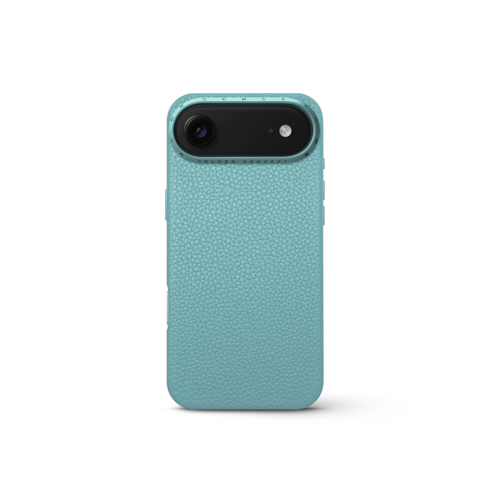 iPhone Case 17 - Full-Grain Leather - Sky