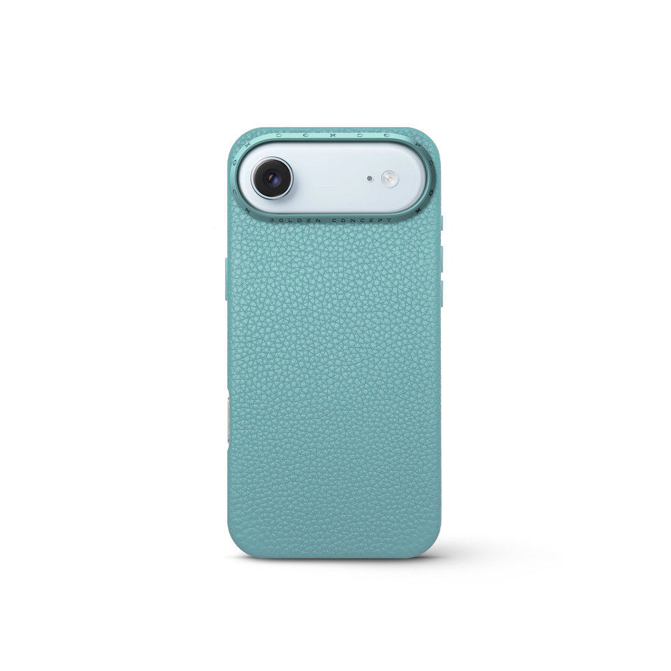 iPhone Case 17 - Full-Grain Leather - Sky