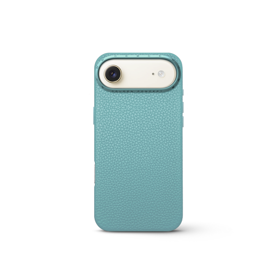 iPhone Case 17 - Full-Grain Leather - Sky