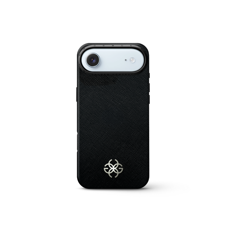 iPhone Case 17 - Saffiano Leather Logo