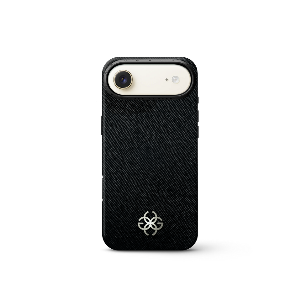 iPhone Case 17 - Saffiano Leather Logo