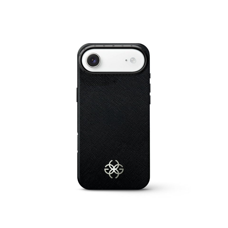 iPhone Case 17 - Saffiano Leather Logo