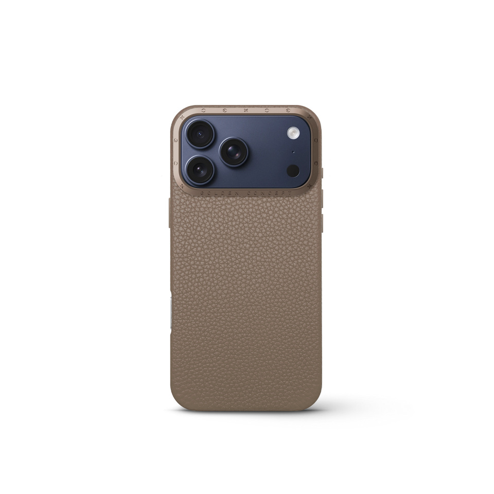 iPhone Case 17 - Full-Grain Leather - Sand
