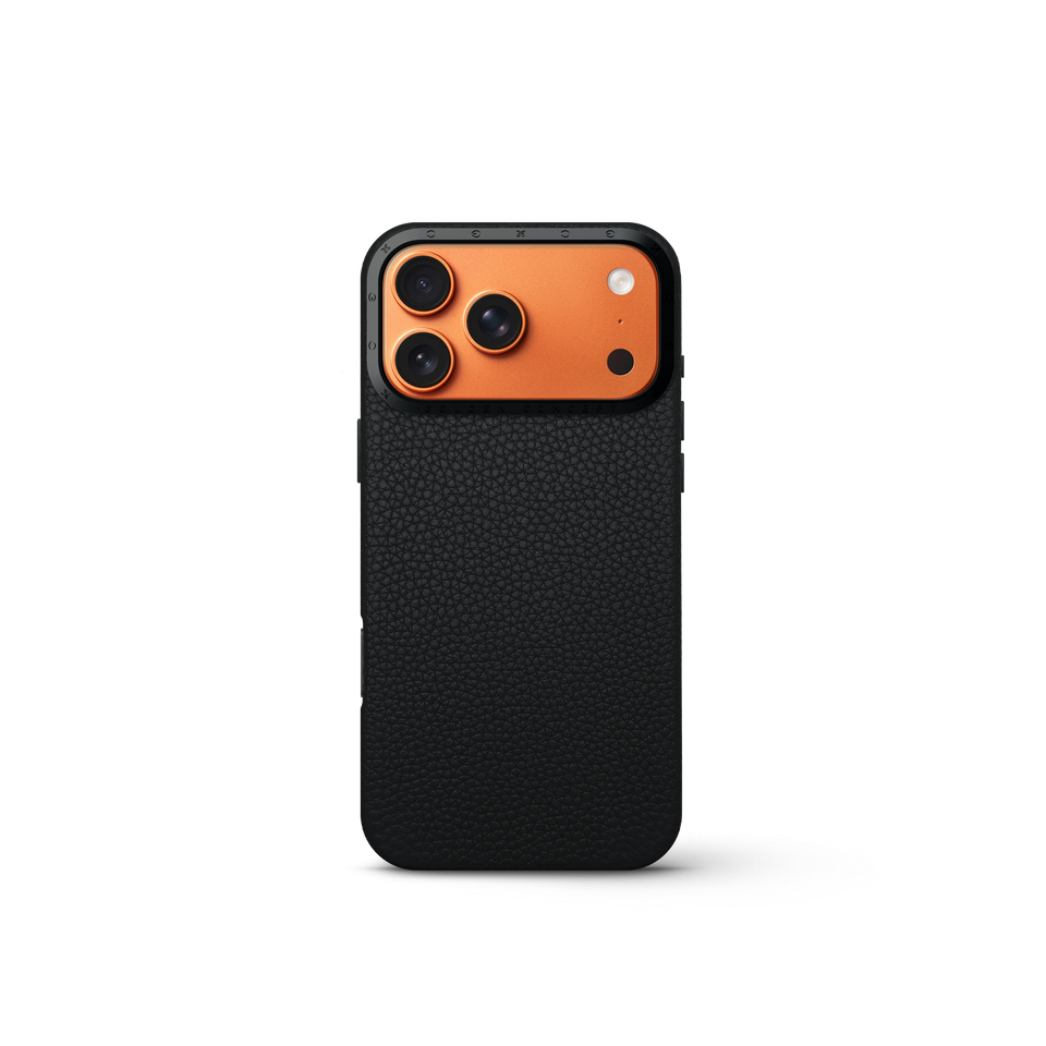 iPhone Case 17 - Full-Grain Leather - Black