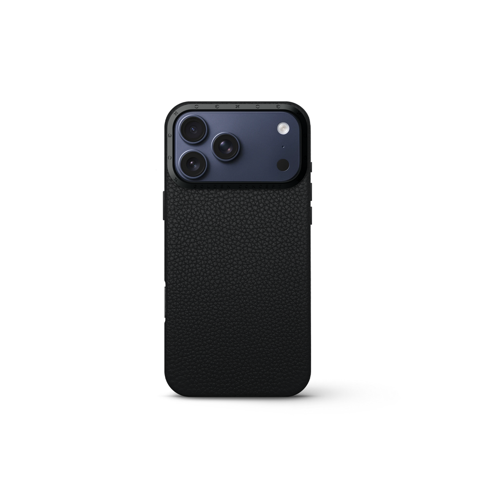 iPhone Case 17 - Full-Grain Leather - Black