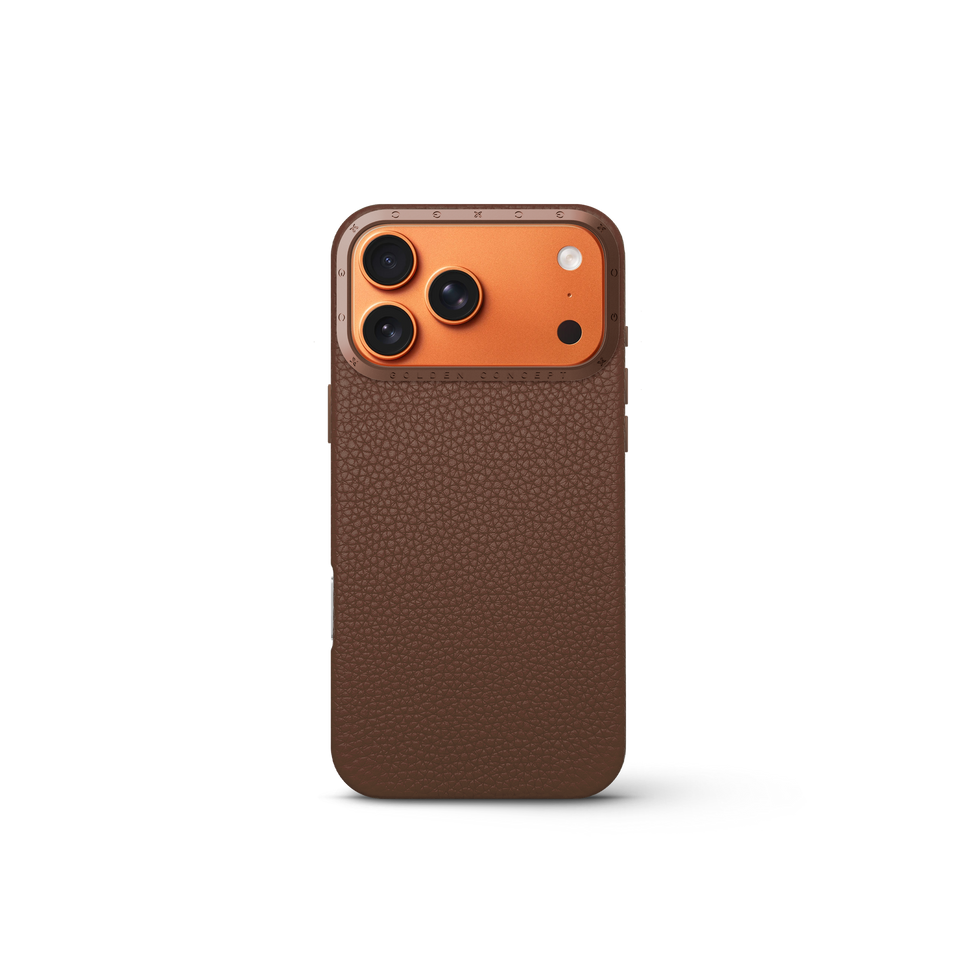iPhone Case 17 - Full-Grain Leather - Chestnut