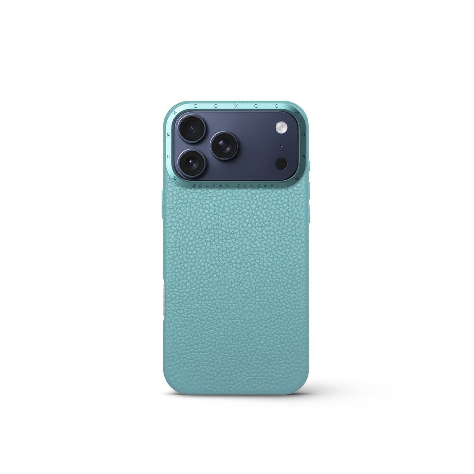 iPhone Case 17 - Full-Grain Leather - Sky