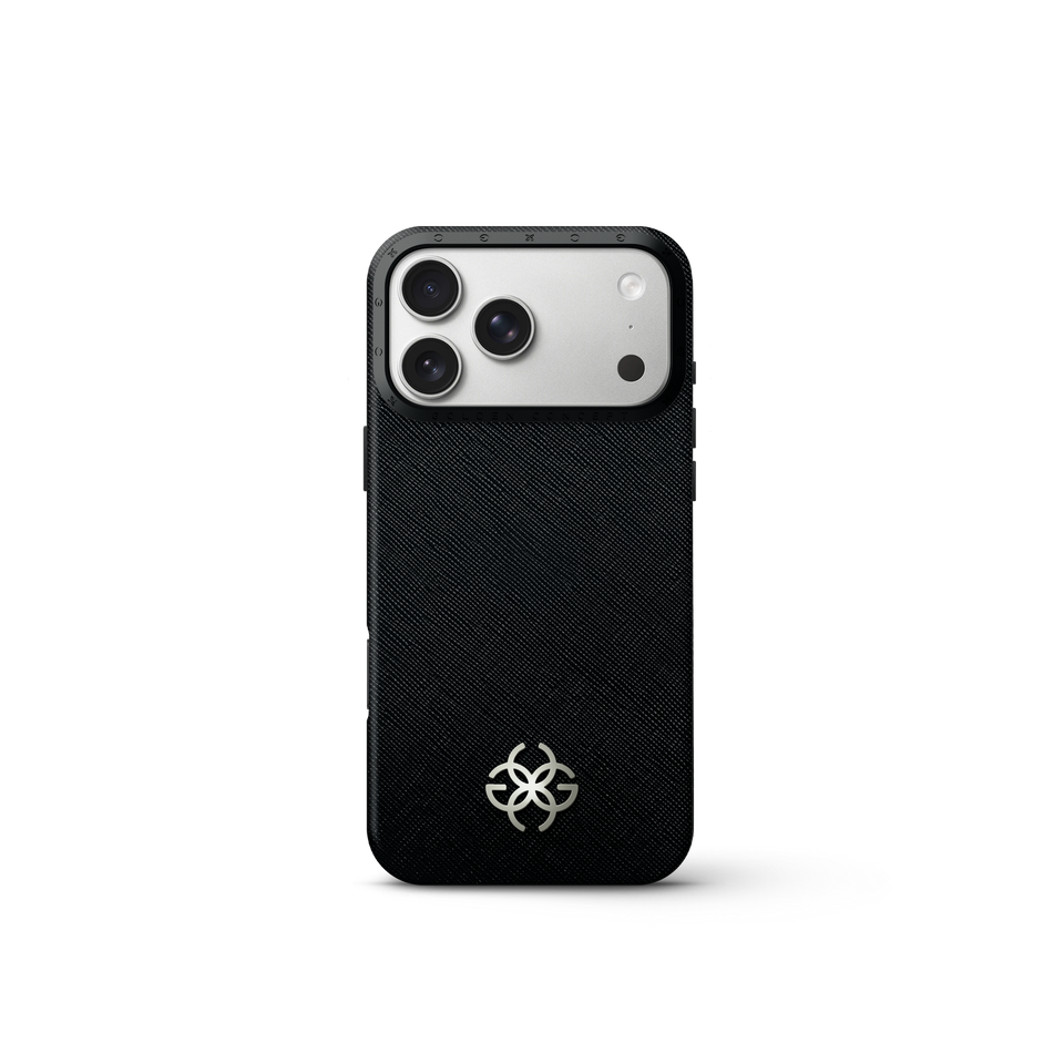 iPhone Case 17 - Saffiano Leather Logo