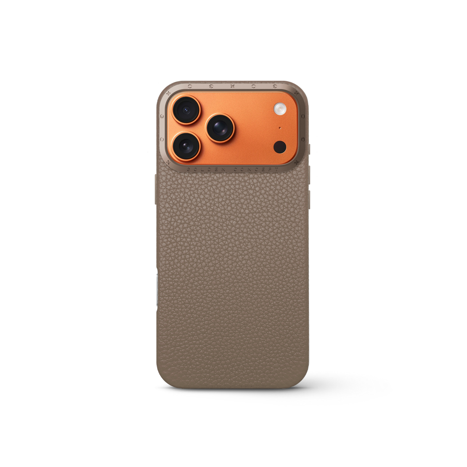 iPhone Case 17 - Full-Grain Leather - Sand