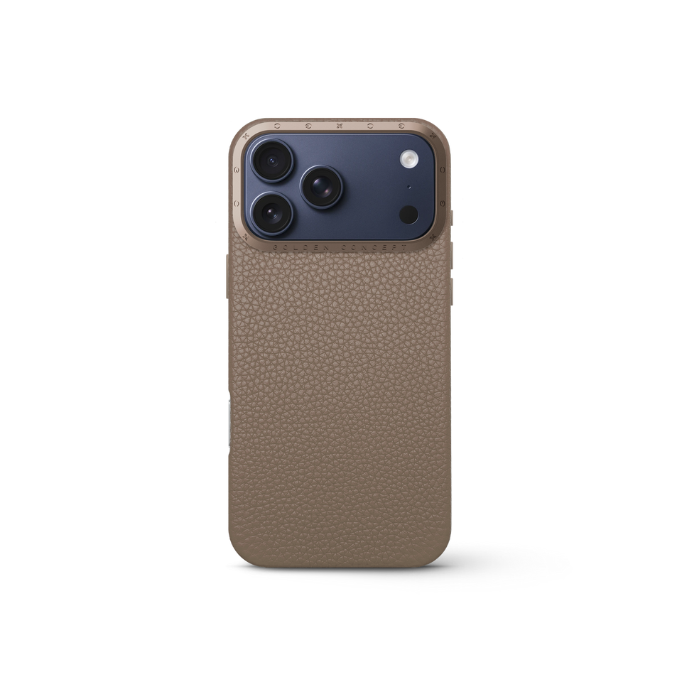 iPhone Case 17 - Full-Grain Leather - Sand