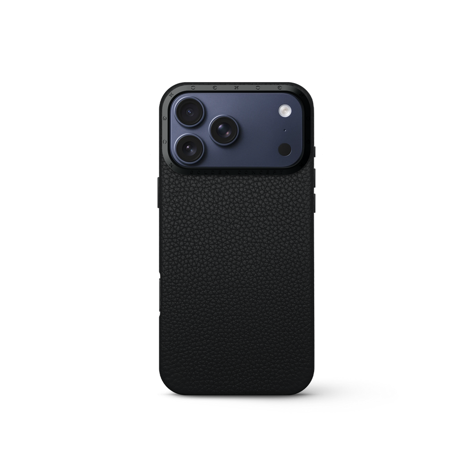 iPhone Case 17 - Full-Grain Leather - Black