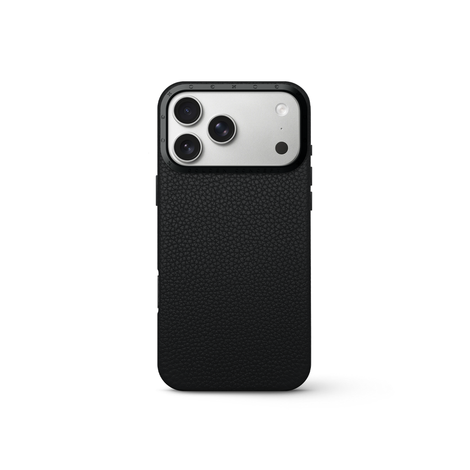iPhone Case 17 - Full-Grain Leather - Black