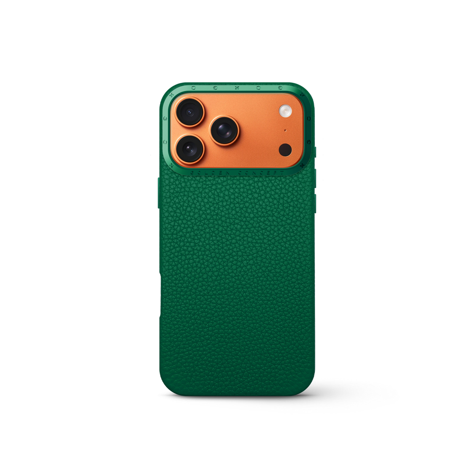 iPhone Case 17 - Full-Grain Leather - Evergreen