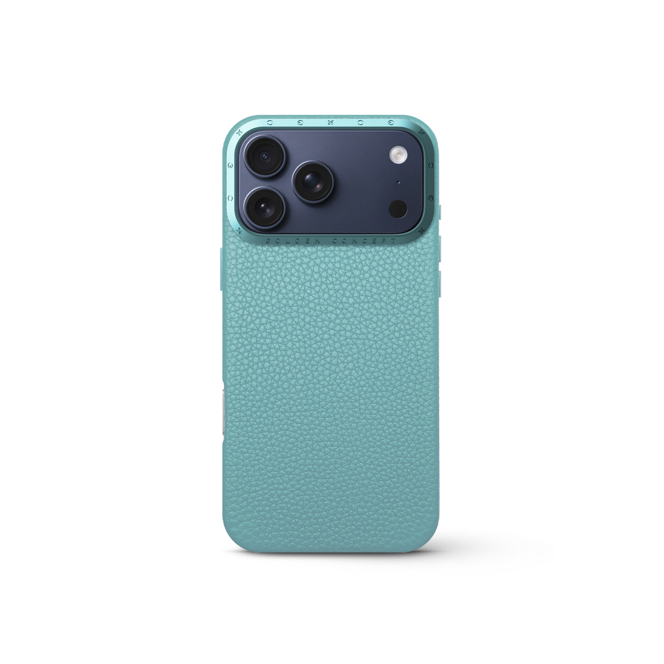 iPhone Case 17 - Full-Grain Leather - Sky