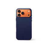 iPhone Case 17 - Full-Grain Leather - Midnight Blue