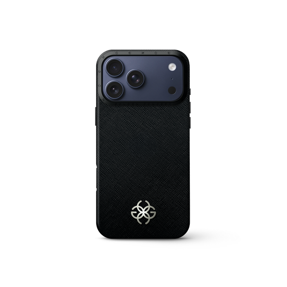 iPhone Case 17 - Saffiano Leather Logo