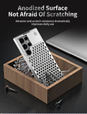 Samsung Galaxy S24 Ultra Metal Heat Dissipation Aluminum Cooling Case with Fragrance Aroma - Black