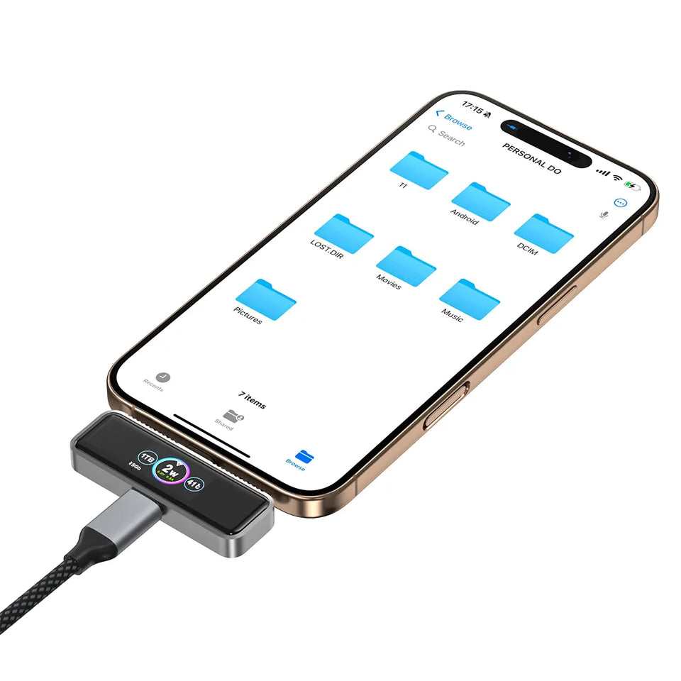 CW | Storage USB-C & lightning port Magnetic Extended Storage for iPhone Series