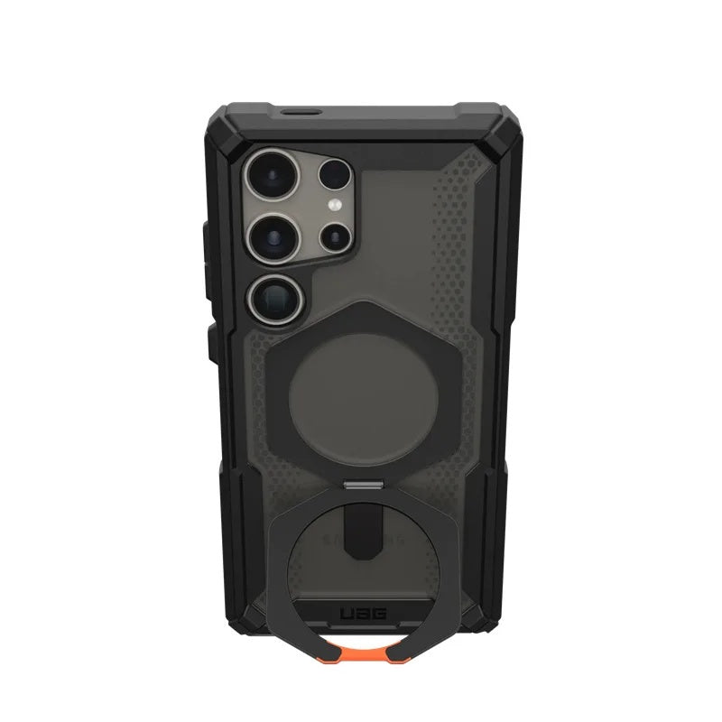 Samsung Galaxy S24 Ultra UAG Plasma XTE with MagSafe & Metal Kickstand - Smoke