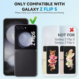 Elegent Lion Pattern Glass Case- Galaxy Z Flip Series