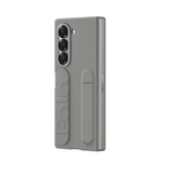 Samsung Galaxy Z Fold6 Matte Skin Feel Band & Stand Case with Inbuilt Tempered Glass - Black