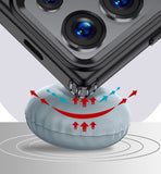 Samsung Galaxy S24 Ultra Rugged Frosted Matte Shock Proof Slim Back Cover - Black