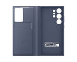 Samsung Galaxy S24 Ultra Smart View Window Flip Wallet Case with Control - Violet