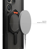 Samsung Galaxy S24 Ultra UAG Plasma XTE with MagSafe & Metal Kickstand - Ash Black