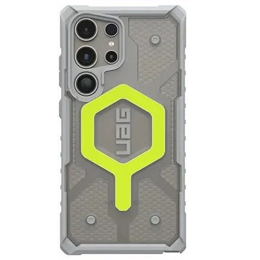 Samsung S24 Ultra Pathfinder Shockproof Matte MagSafe Case - Clear Neon